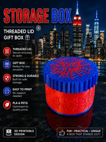 Organizador: Spiderman Storage Box / Gift box Marvel Fans — vista de referencia 2