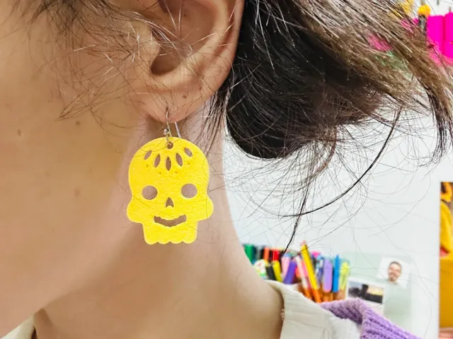 Pendientes calaveras