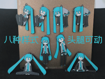 Miniatura 4 do modelo 3D Miku初音未来挂件 钥匙扣
