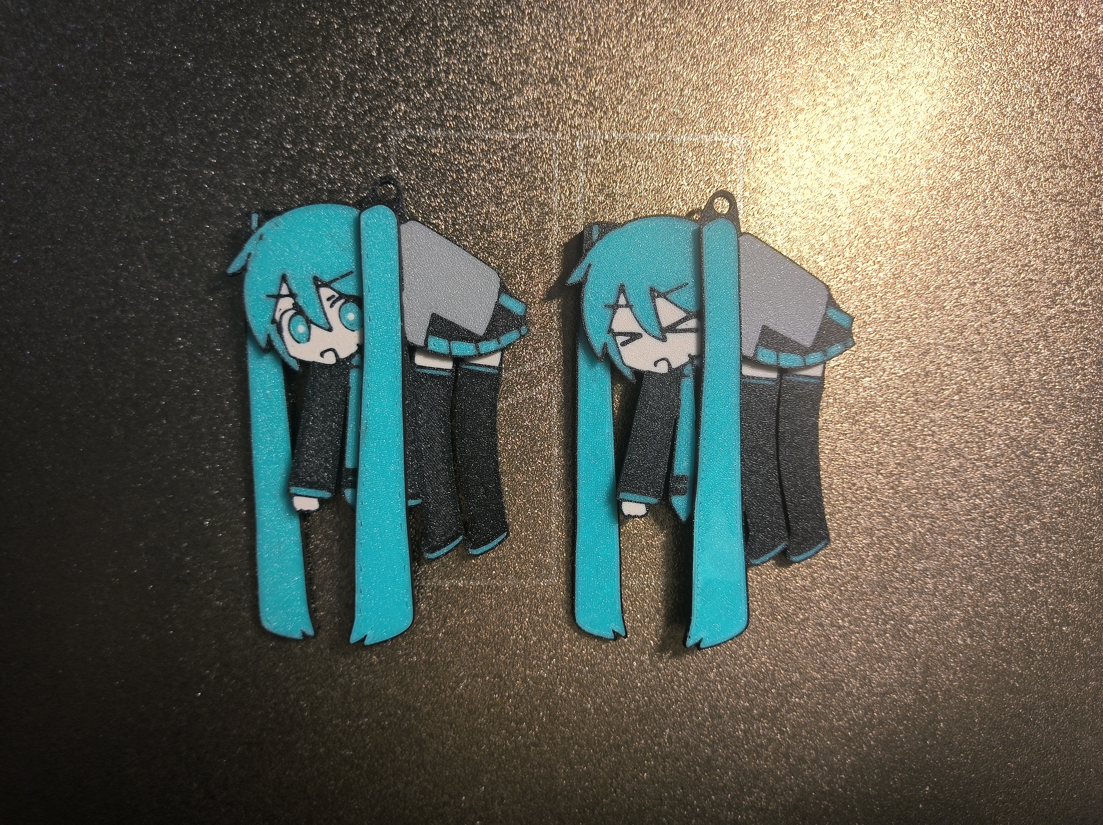 Miniatura 5 do modelo 3D Miku初音未来挂件 钥匙扣