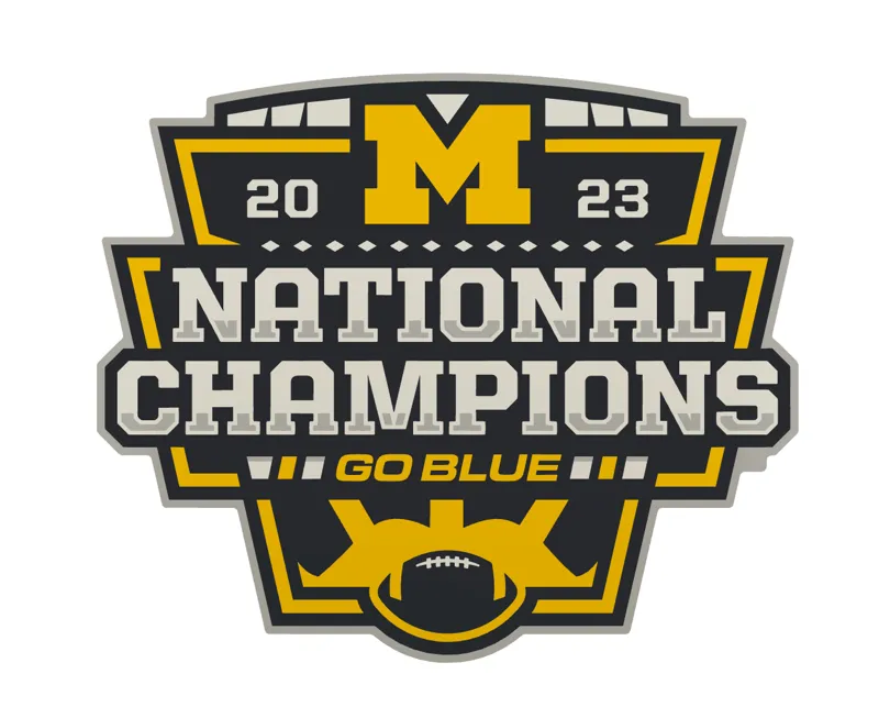 2023 National Championship Michigan Wolverines Logo Magnet 