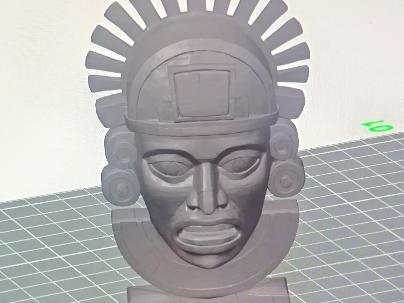 aztec bust - Free 3D Print Model - MakerWorld