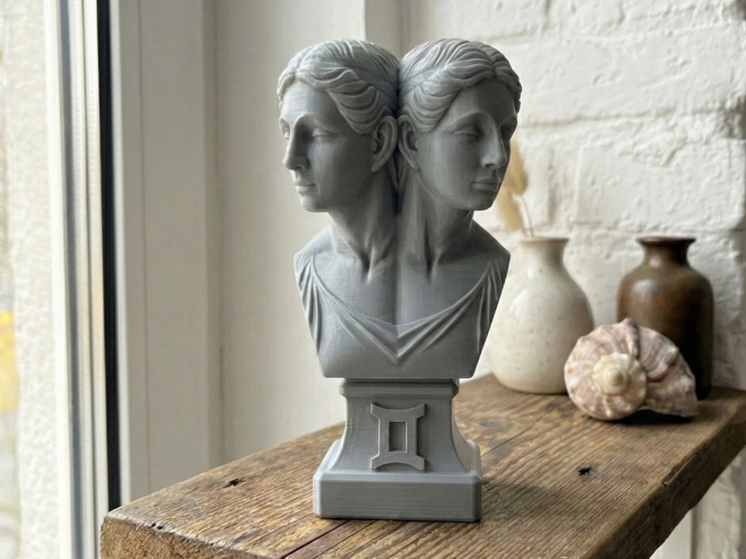 Gemini Zodiac Bust - Celestial Collection