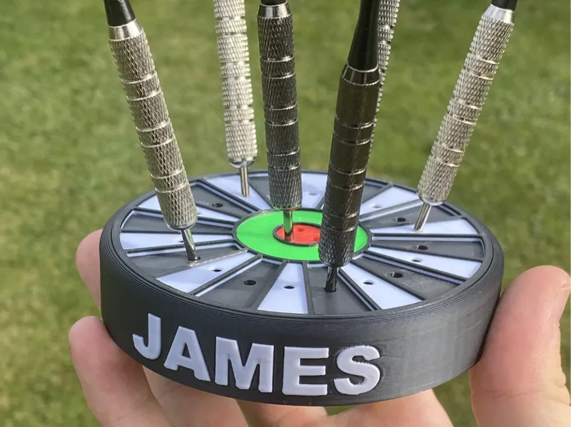 Dart holder with name