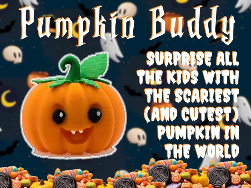 Pumpkin Buddy - Mini Cute Halloween Pumpkin