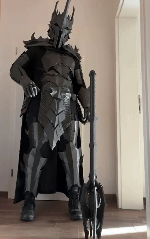 Sauron Cosplay Armor - Full release view 2