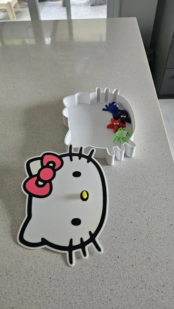 Hello kitty Storage box - Free 3D Print Model - MakerWorld