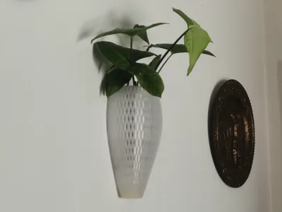 Wall Mounted Vase (Soil, Water or Faux Plants)