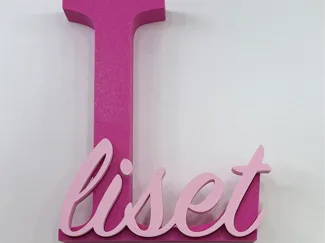 Letter with name - No AMS - L with name Liset