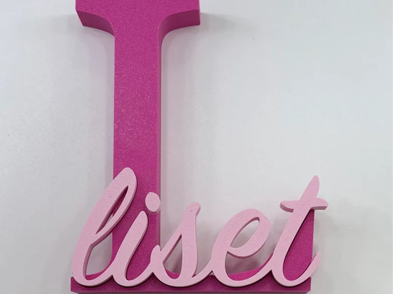 Letter with name - No AMS - L with name Liset