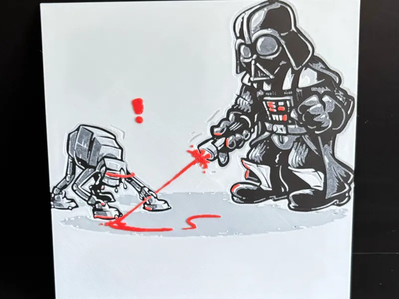 Hueforge Darth Vader Laserpointer AT-AT
