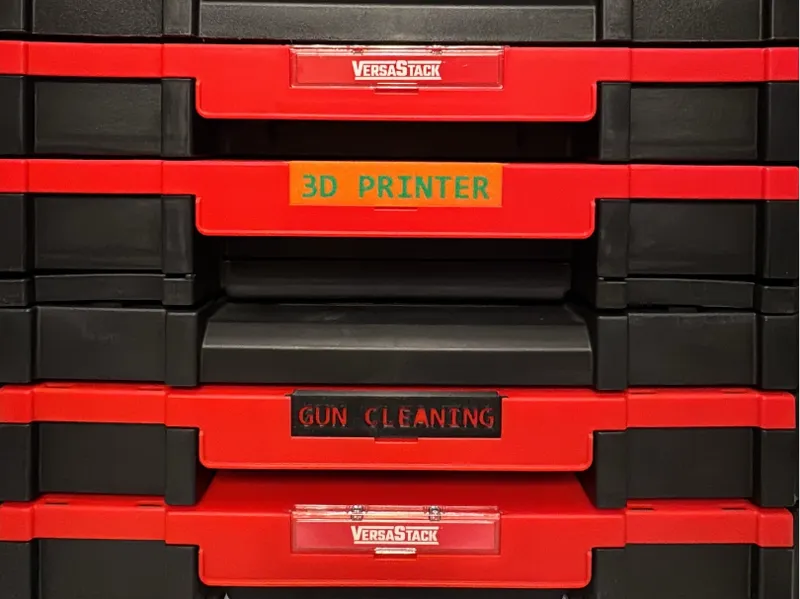 Versastack Drawer Front Label Plate