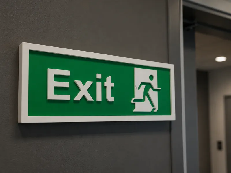 Exit sign