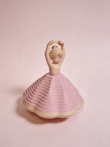 Modelo para impresión 3D: 小小芭蕾舞者 — vista de referencia 4