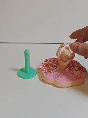 Modelo para impresión 3D: 小小芭蕾舞者 — vista de referencia 3