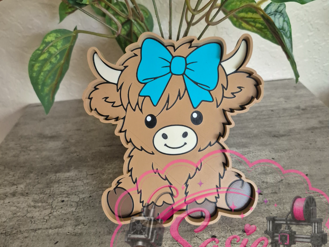 Highland Cow Trinket Tray Dish - 1