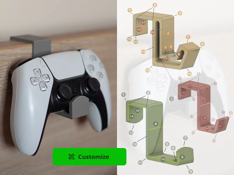 Hooks - Customizable Parametric, different designs