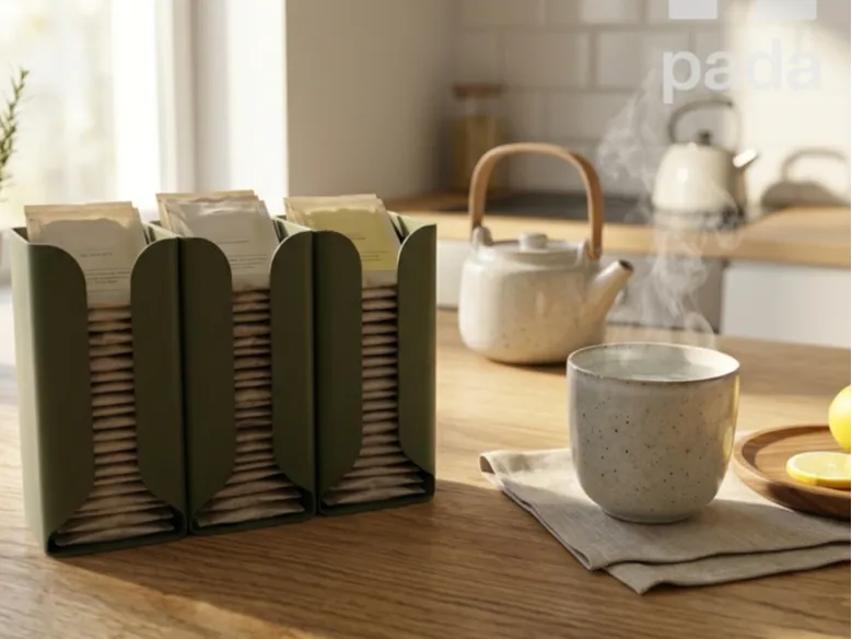 Minimalist open teabag holder