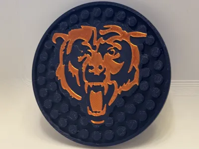 Chicago Bears Anti Drip Coaster Bear Logo