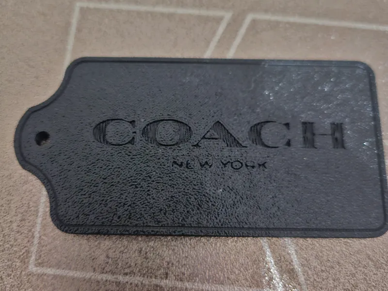 Blank Coach Hang Tag
