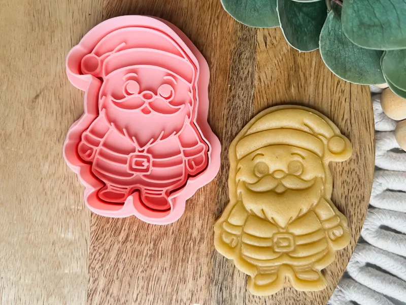 Santa Cookie cutter + stamp Christmas 2025