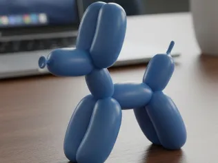 figurine chien ballon 