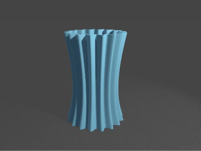 a futuristic vase