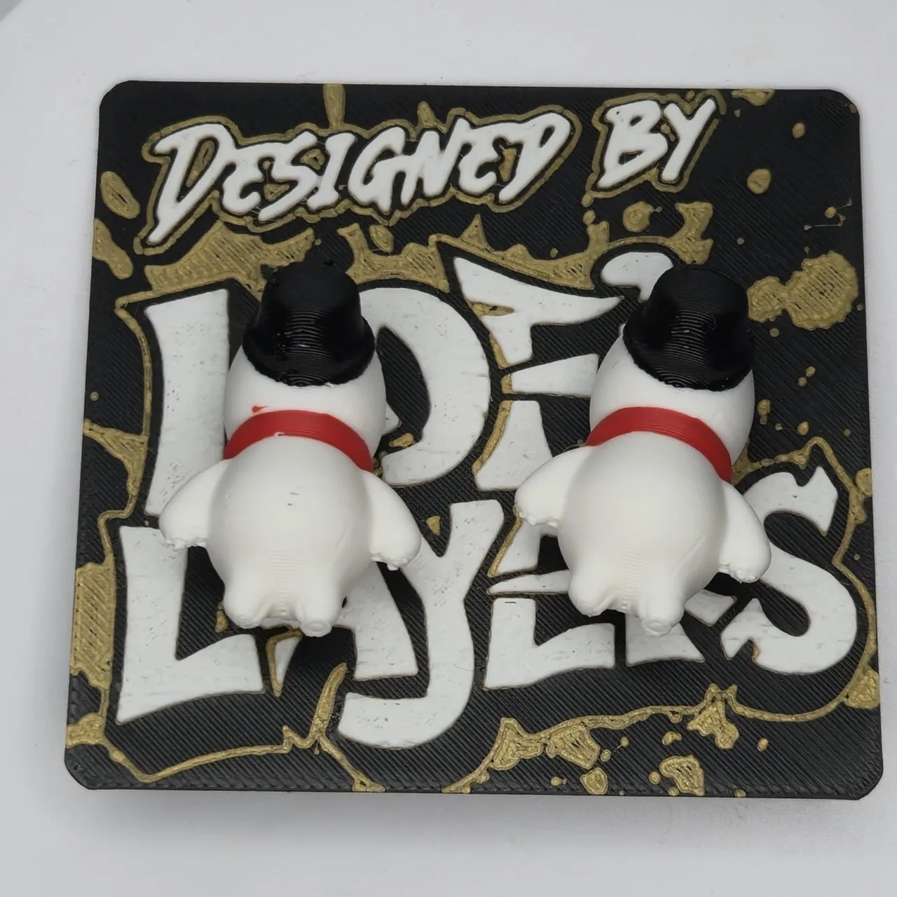 Snowman Chomper Earrings view 2