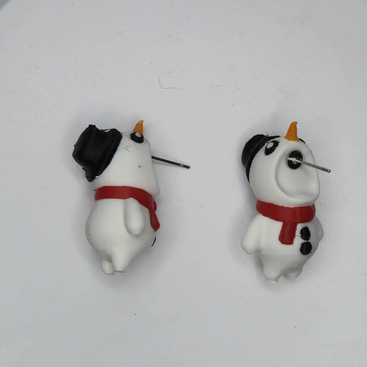 Snowman Chomper Earrings view 3
