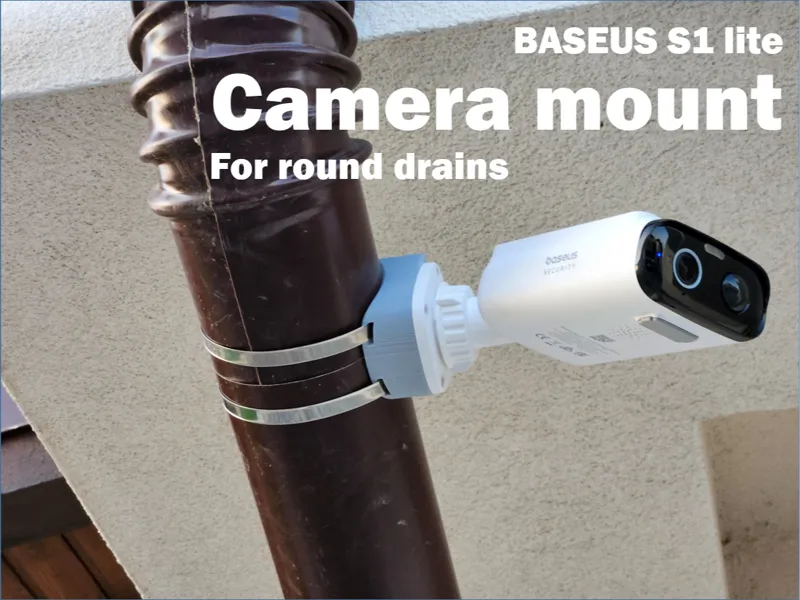 Baseus S1 lite camera mount - for round drains