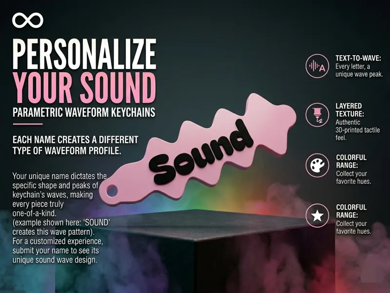 Parametric waveform keychains - Generator