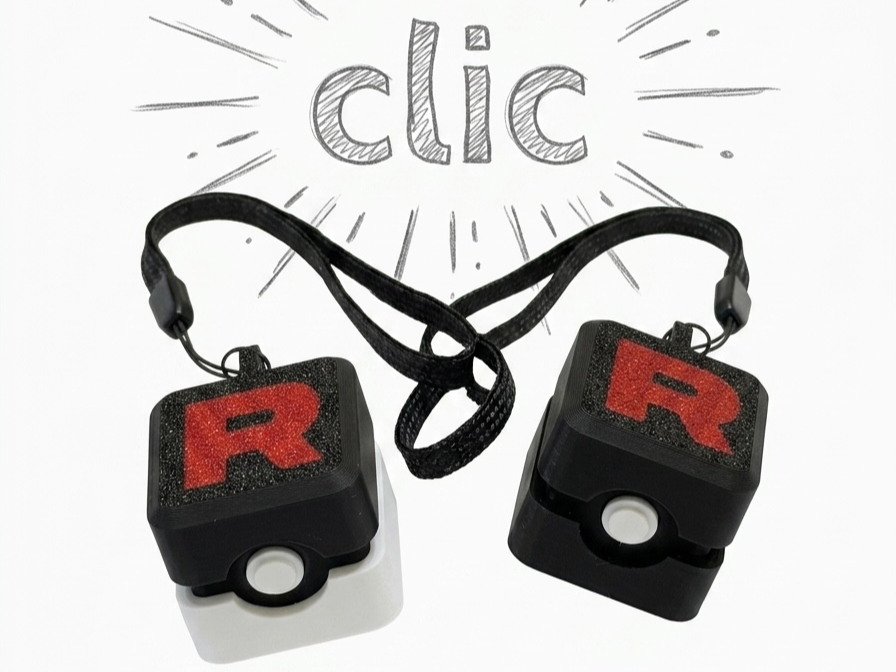 Clicker Fidget Toy Poké Ball - Team Rocket