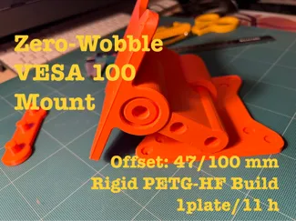 Heavy-Duty Zero-Wobble VESA 100 Mount