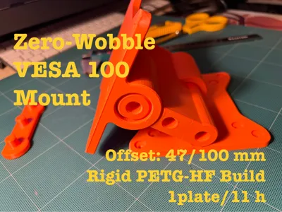 Heavy-Duty Zero-Wobble VESA 100 Mount