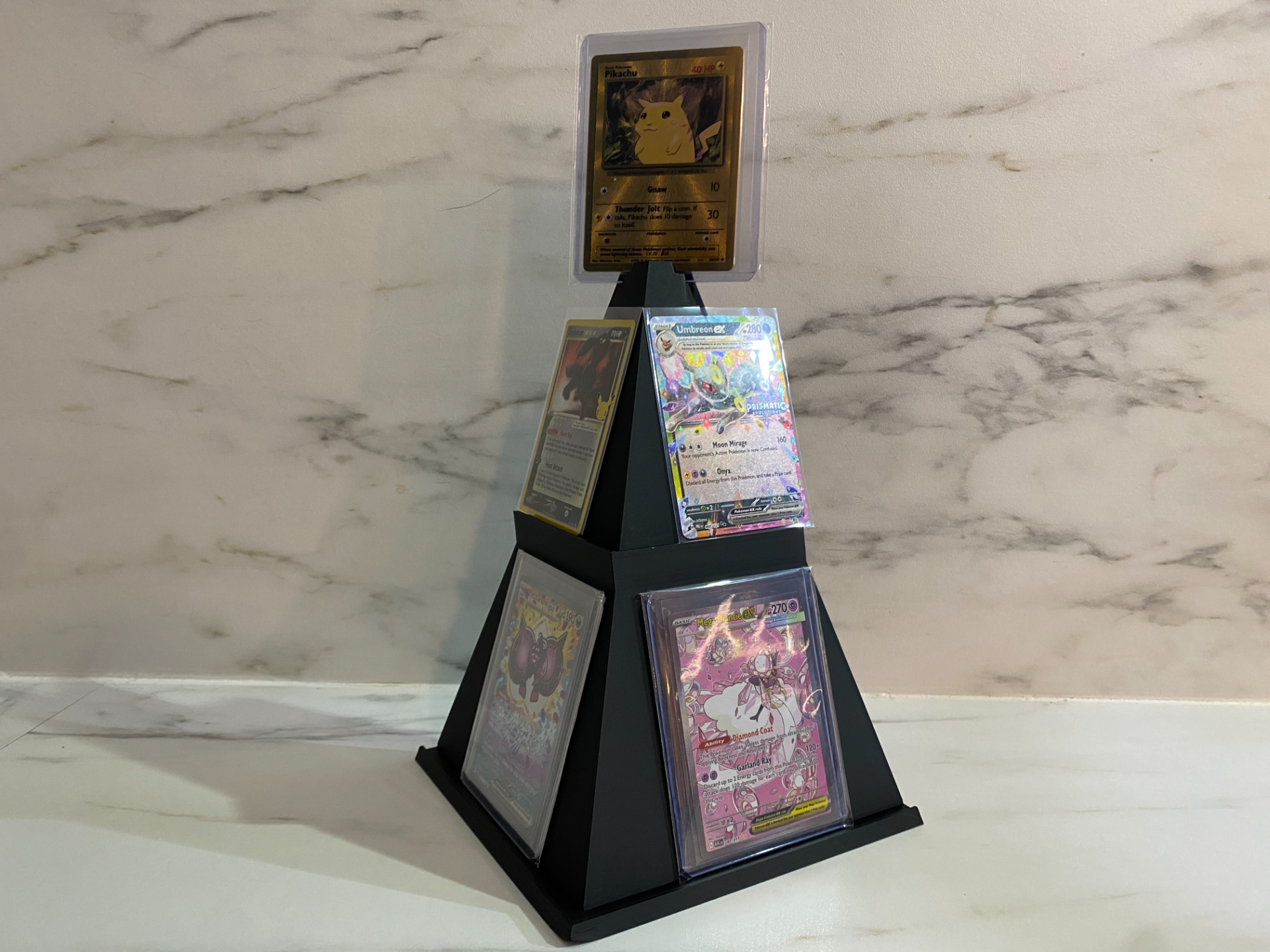 Quarter Pyramid Card Tower – 3 Levels