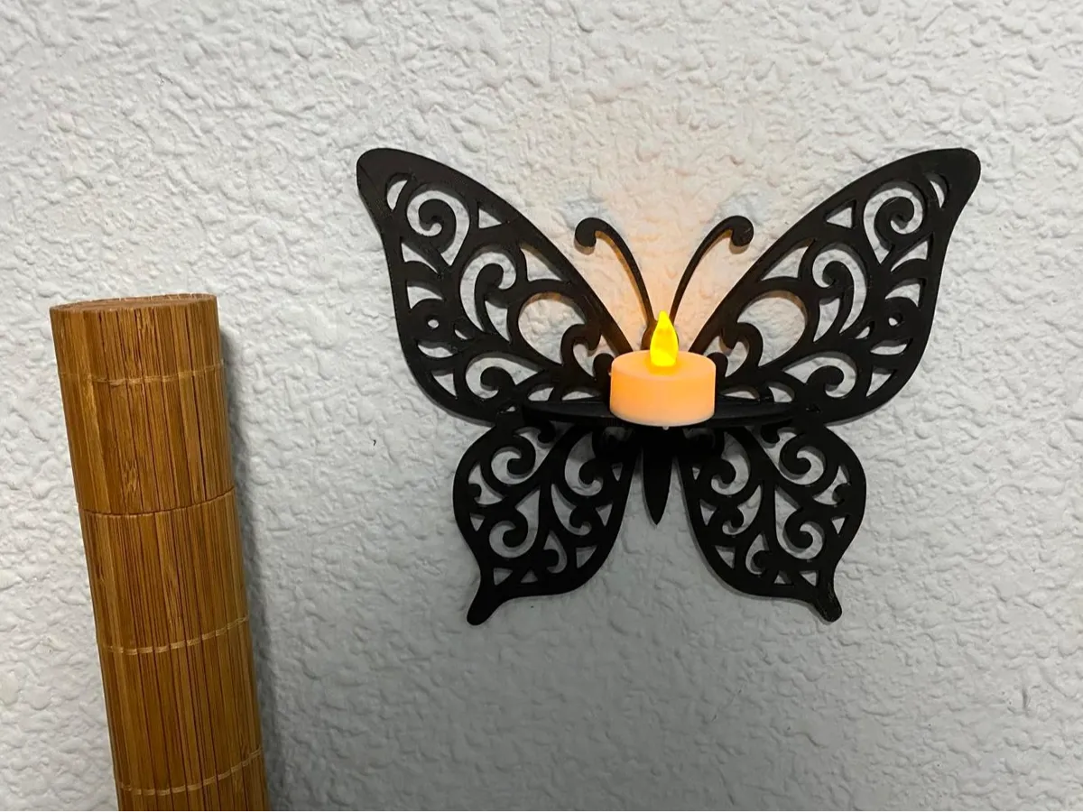 Papillon porte-bougie décoratif