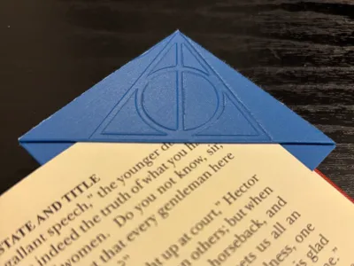 Corner Bookmark (Harry Potter - Deathly Hallows)