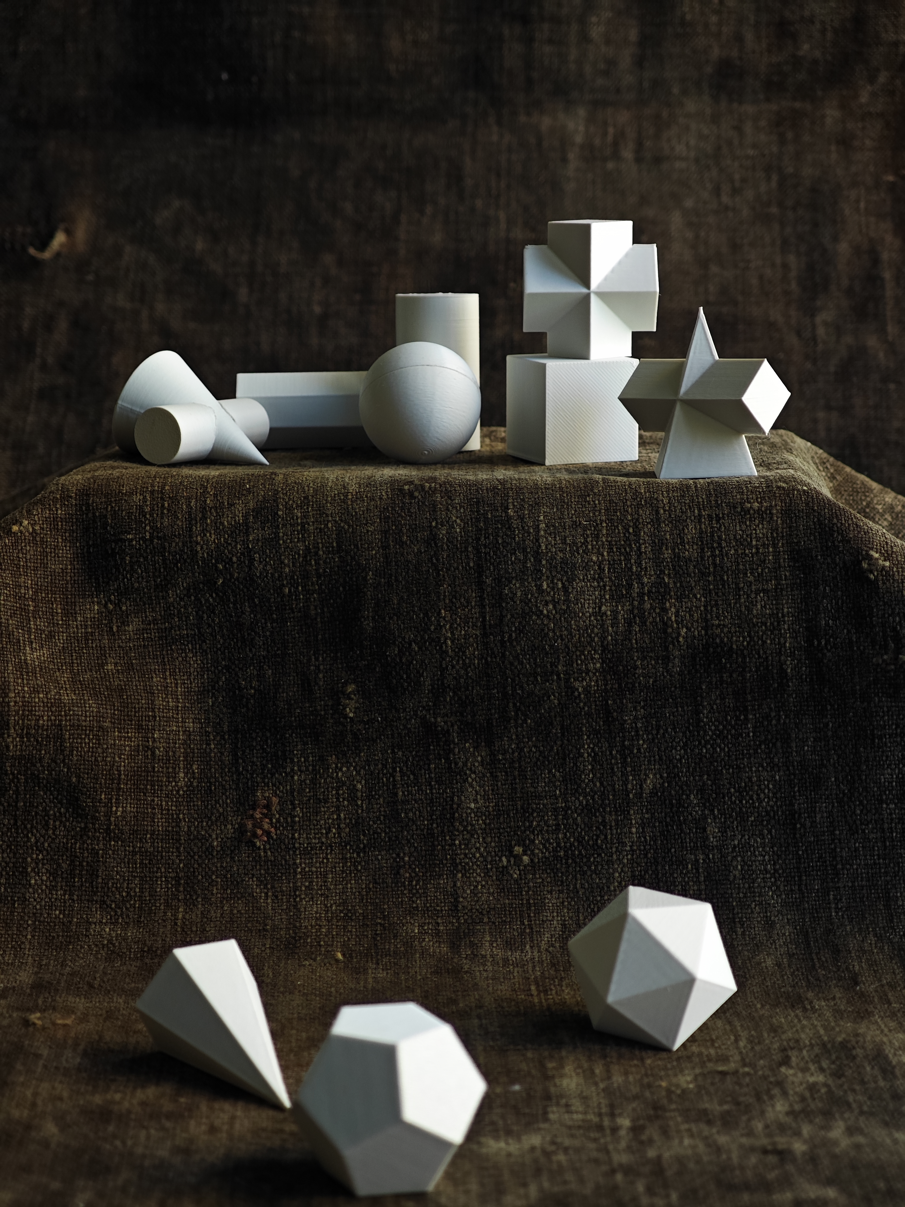 Miniatura 1 do modelo 3D 美术课石膏几何体全套——设计师的来时路