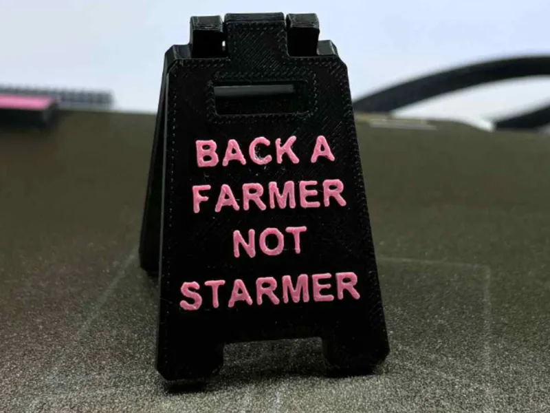 back a farmer not Starmer