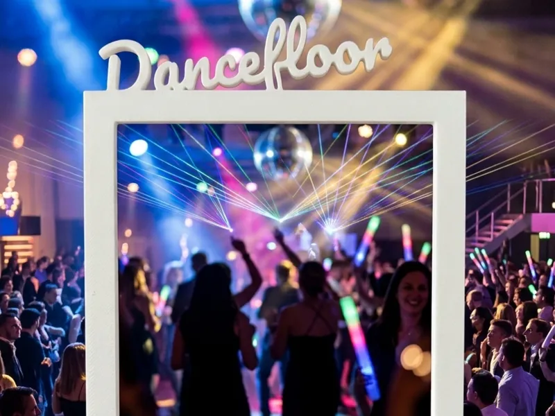Polaroid-Rahmen „Dancefloor“ für Shootings