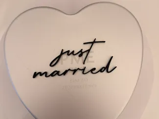Just Married Sign Torten Topper