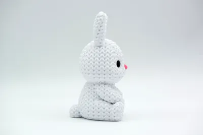 Knitted Bunny - Easter - Free 3D Print Model - MakerWorld