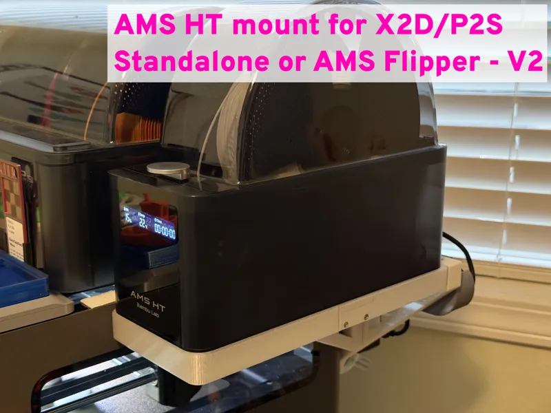 AMS HT mount for X2D/P2S Standalone/AMS Flipper V2