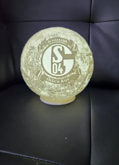 Schalke 04 Moon Lamp LED 150mm