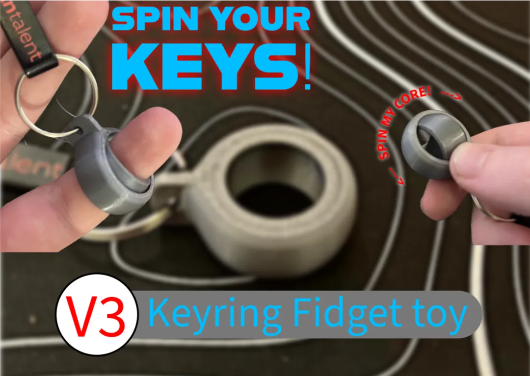 Car Keys Spinner V3 by CianosGeos MakerWorld: Download Free 3D Models - 3D model önizlemesi