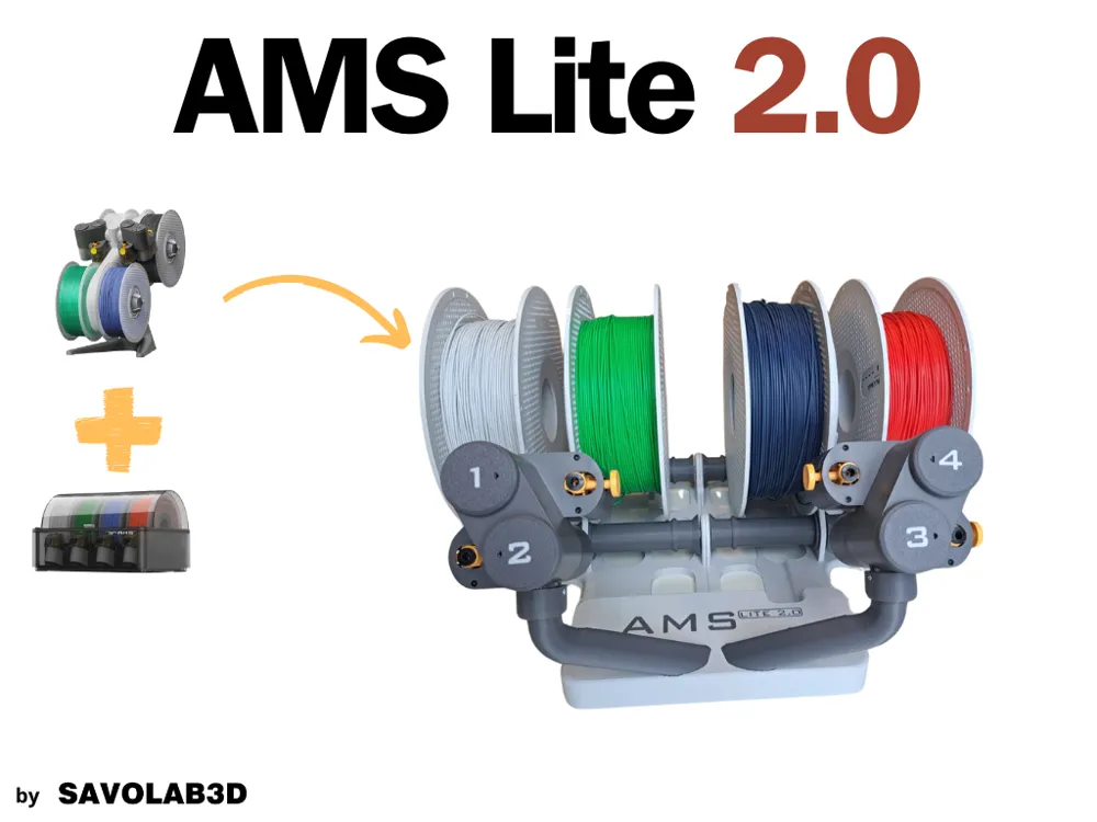 AMS Lite 2.0 by SavoLab3D MakerWorld: Download Free 3D Models
