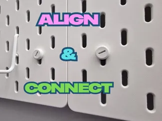 ikea skadis invisible connector /  alignment tool