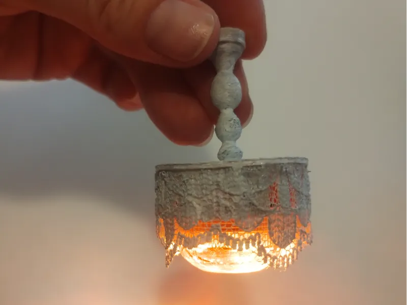 1:12 dollhouse light shade