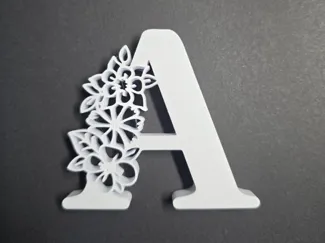 Dekobuchstabe – Floral Alphabet
