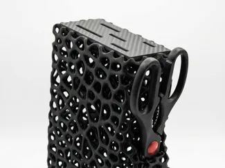 Modern Voronoi Kitchen Knife Block - Art peace